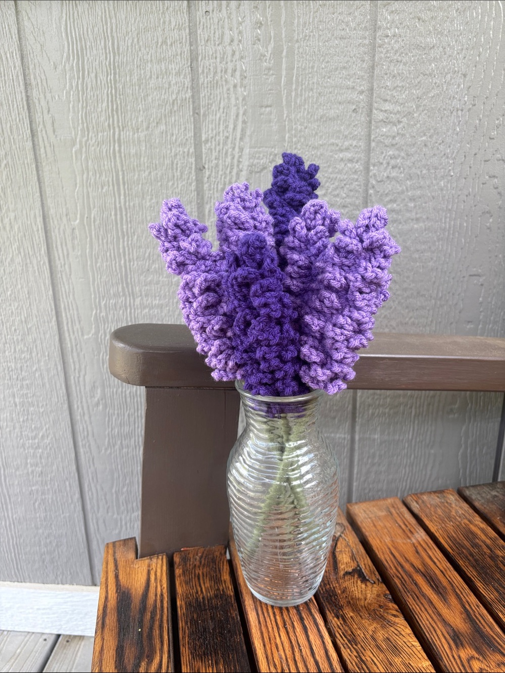 6 Handmade Crochet Lavender Flower’s